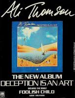 Ali Thomson: Deception Is An Art Britain ad
