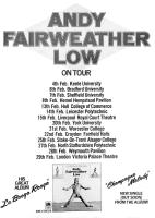 Andy Fairweather Low on tour Britain ad