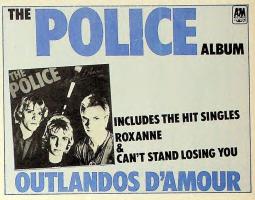 Police: Outlandos d'Amour Britain ad