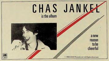 Chas Jankel self-titled album Britain ad