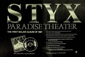 Styx: Paradise Theatre Britain ad