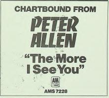 Peter Allen: The More I See You Brtain ad