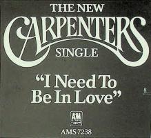 Carpenters: I Need to Be In Love Britain ad