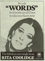 Rita Coolidge: Words Britain ad