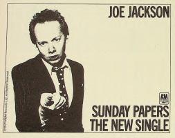 Joe Jackson: Sunday Papers Britain ad