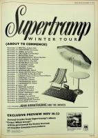 Supertramp: 1975 Winter tour Britain ad