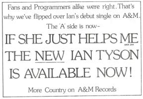 Ian Tyson: If She Just Helps Me Canada ad