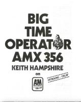 Keith Hampshire: Big Time Operator Canada ad