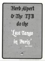 Herb Alpert & the Tijuana Brass: Last Tango In Paris Canada ad