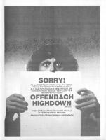 Offenbach: Highdown Canada ad