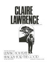 Claire Lawrence: Leaving You Free Canada ad