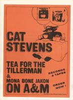 Cat Stevens: Tea For the Tillerman, Mona Bone Jakon Canada ad