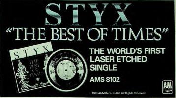 Styx: The Best Of Times Britain ad