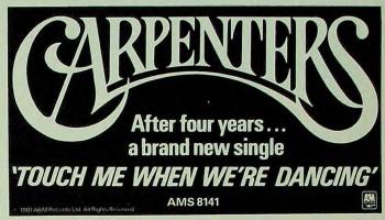 Carpenters: Touch ME When We're Dancing Britain ad