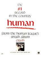 Human League: Human US promotional poster