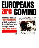 Europeans: Recognition US promo poster