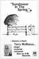 Terry McManus: Sunshower In the Spring Canada ad