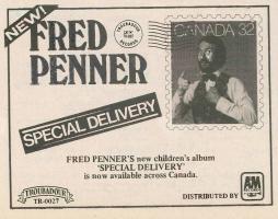 Fred Penner: Special Delivery Canada ad