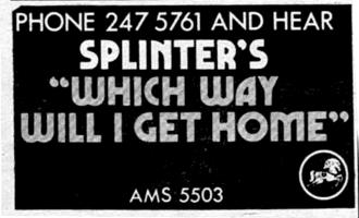 Splinter: Which Way Will I Get Home Britain ad