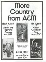 Hoyt Axton: When the Morning Comes ad