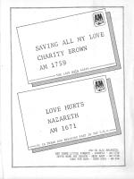 Nazareth: Love Hurts Canada ad