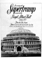 Supertramp at the Royal Albert Hall 1976 Britain ad