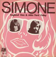 England Dan & John Ford Coley: Simone France 7-inch