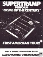 Supertramp: Crime Of the Century U.S. tour ad