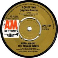 Herb Alpert & the Tijuana Brass: A Quiet Tear Britain 7-inch
