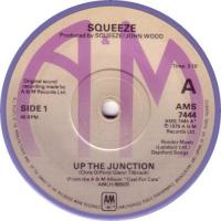 Squeeze: Up the Junction Britain 7-inch custom label, purple vinyl