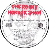 Original Cast: The Rocky Horror Picture Show Australia vinyl album label