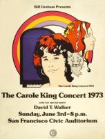 Carole King 1973 U.S. concert poster