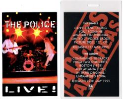 Police: Live! backstage pass