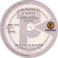 Sounds of Blackness: The Pressure Pt 1 Britain 12-inch stock label