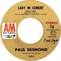 Paul Desmond: Lady In Cement US 7-inch