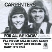 Carpenters: For All We Know Brazil 7-inch EP