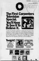 Carpenters First TV Special ad Sty. Louis