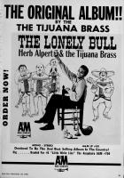 Herb Alpert & the Tijuana Brass: The Lonely Bull US ad