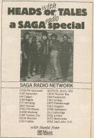 Saga: Heads With Tales radio special Canada ad