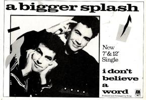 Bigger Splash: I Don't Believe a Word Britain ad