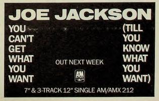 Joe Jackson: You Can't Get What You Want Britain ad