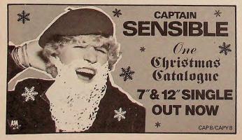 Captain Sensible: One Christmas Catalogue Britain ad