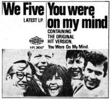 We Five: You Were On My Mind Britain ad