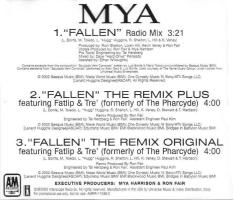 Mya: Fallen U.S. promo CD single