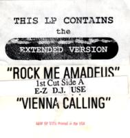 Falco: 3 US vinyl album sticker