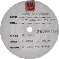 Sounds of Blackness: I'm Going All the Way Britain test pressing