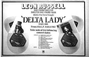 Leon Russell self-titled album Britain ad