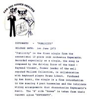 Esperanto: Publicity Britain 7-inch promo