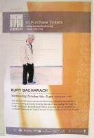 Burt Bacharach Austin, TX concert ad