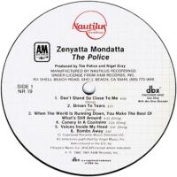 Police: Zenyatta Mondatta Nautilus audiophile DBX encoded vinyl album